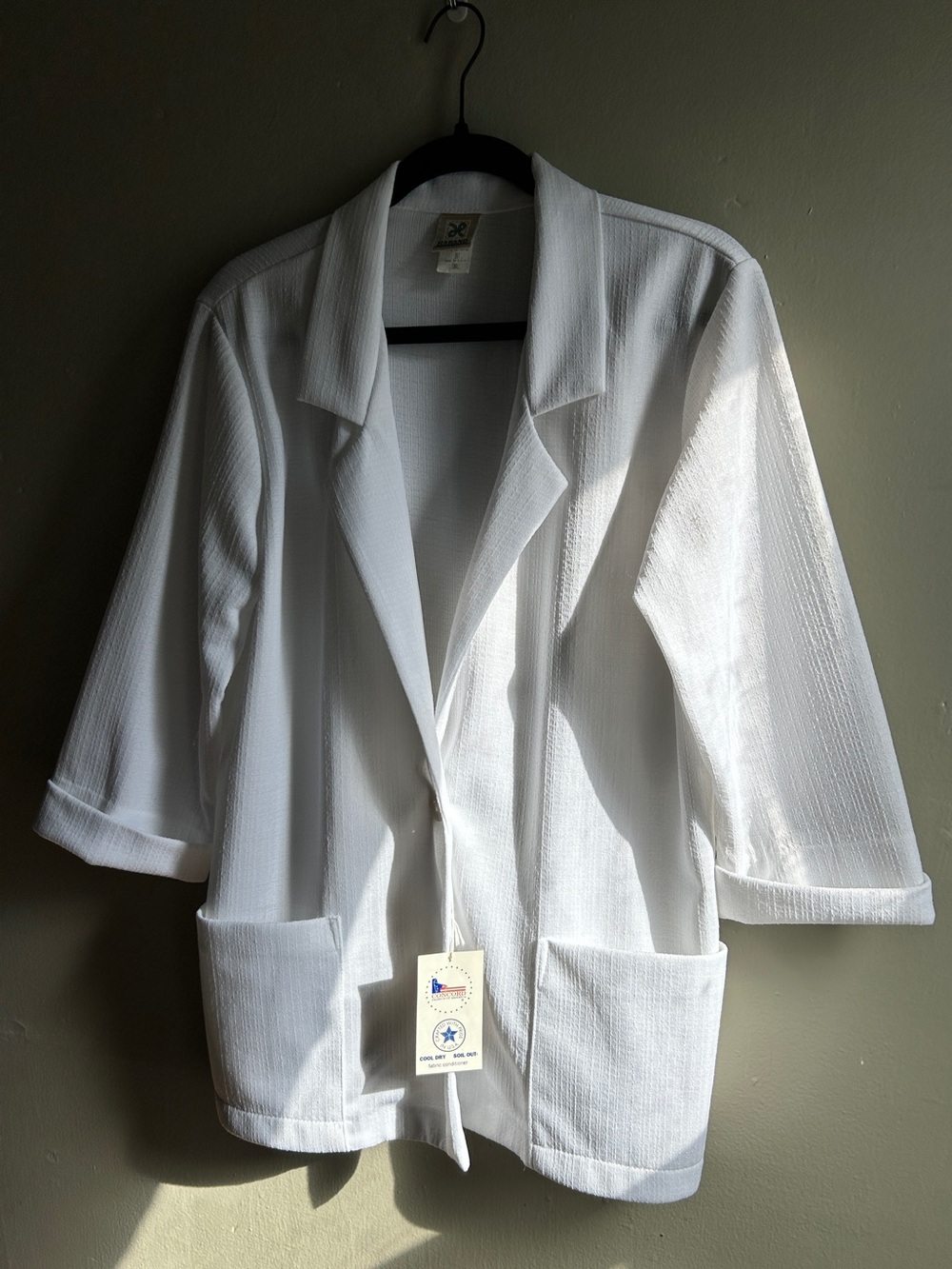 Vintage Haband Small White Blazer